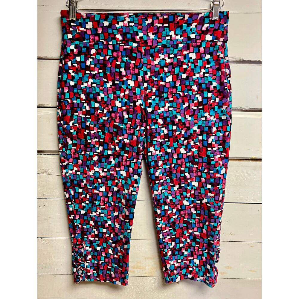 Attyre New York Patterned Capri Pants Size 12.
